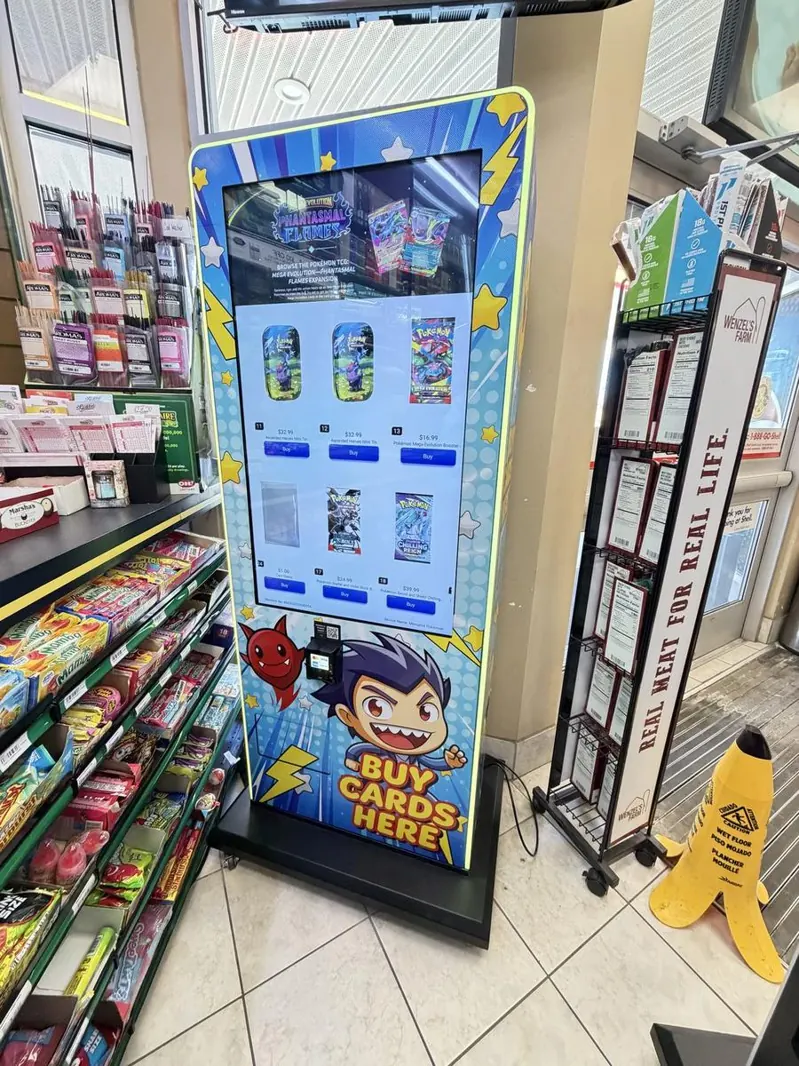 Card machine installed inside a 7-Eleven in Mentor, Ohio